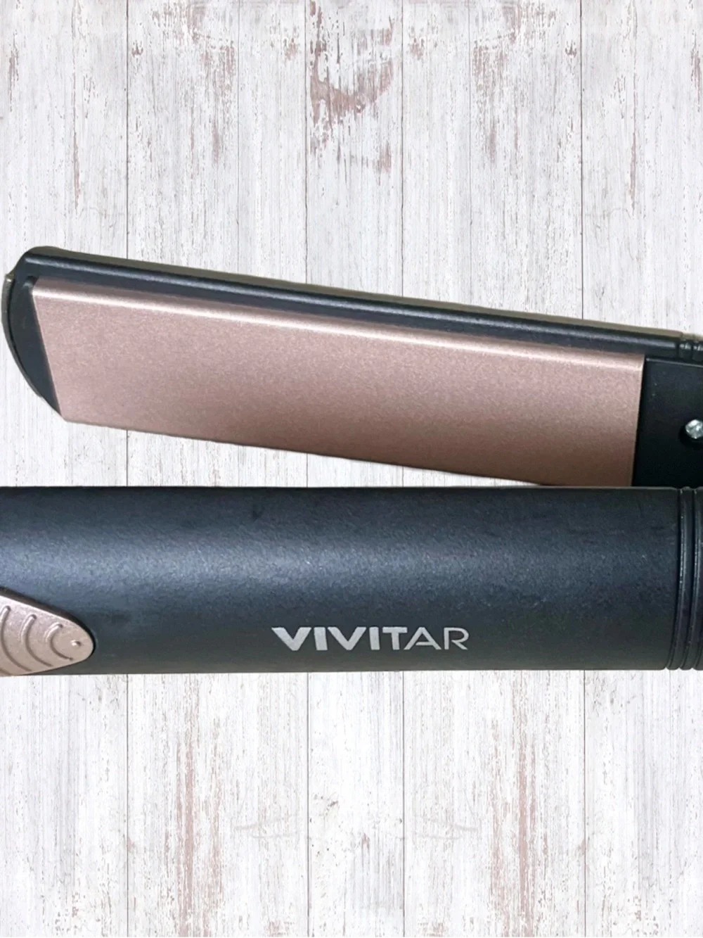 New Vivitar Simply Beautiful Black and White Ceramic Tourmaline Flat Iron 1” - Picture 9 of 13